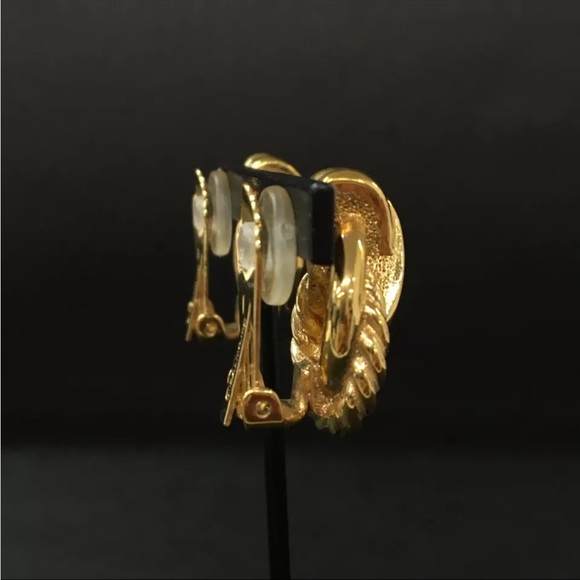 Burberrys Rope Gold Tone Earrings - Picture 4 of 7